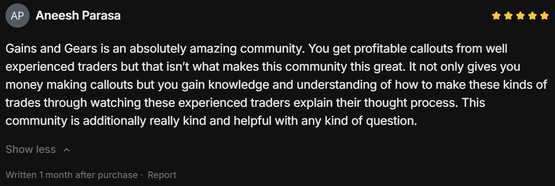 Review from Aneesh Parasa